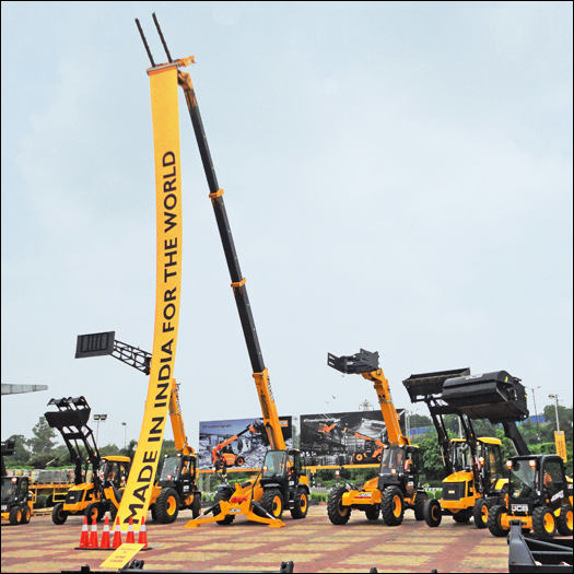 JCB showcases its ‘Made-in-India’ range of material handling solutions