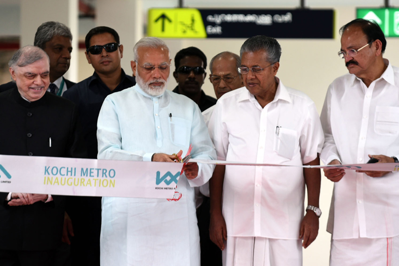 PM Modi inaugurates Kochi Metro