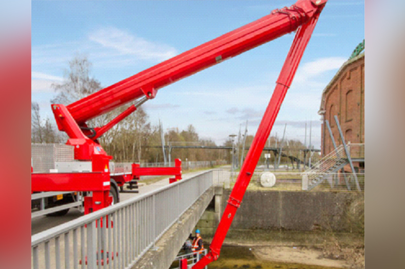 Access equipment for bridge maintenance