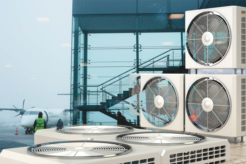 HVAC: energy efficient systems for airports