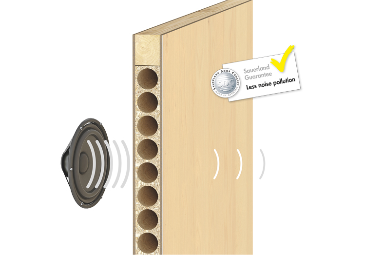 Enjoy sound-proof doors with 60-min fire rating