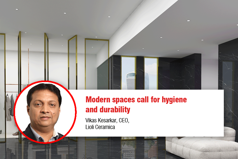 Modern spaces call for hygiene and durability