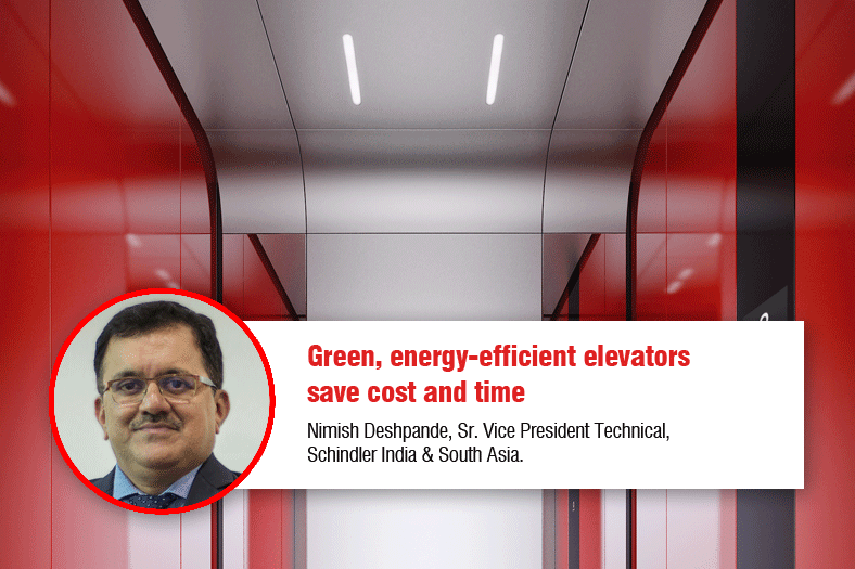 Green, energy-efficient elevators save cost and time