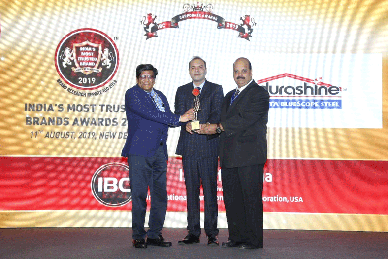 DURASHINE from Tata BlueScope Steel is India’s Most Trusted Brand 2019