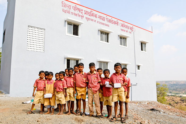 Schindler inaugurates ‘Zilla Parishad School’  at Chakan, Pune