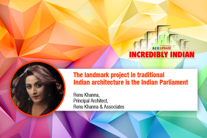 The landmark project in traditional Indian architecture is the Indian Parliament