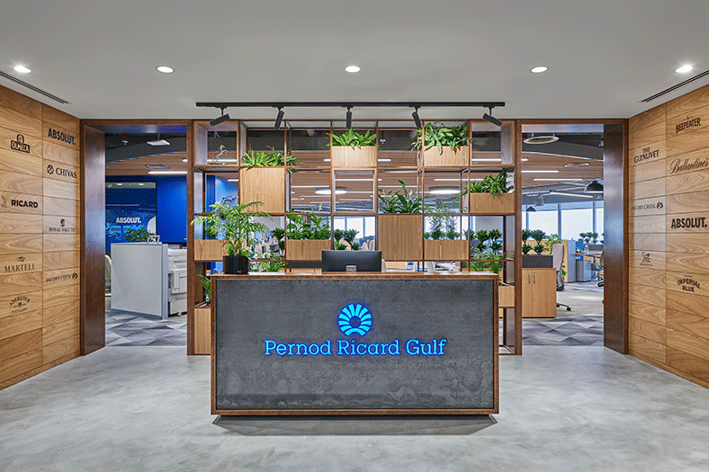 Pernod Ricard Gulf embraces a Biophilic design within its workplace in Dubai