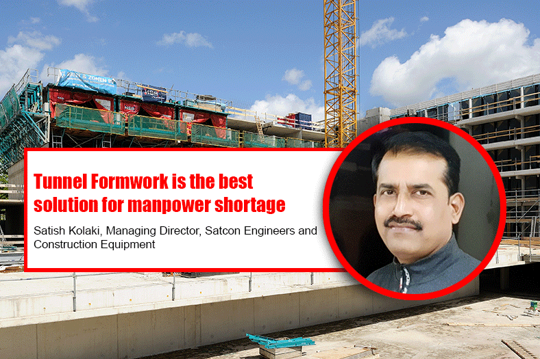 Tunnel Formwork is the best solution for manpower shortage