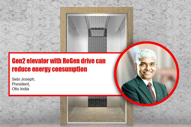 Gen2 elevator with ReGen drive can reduce energy consumption