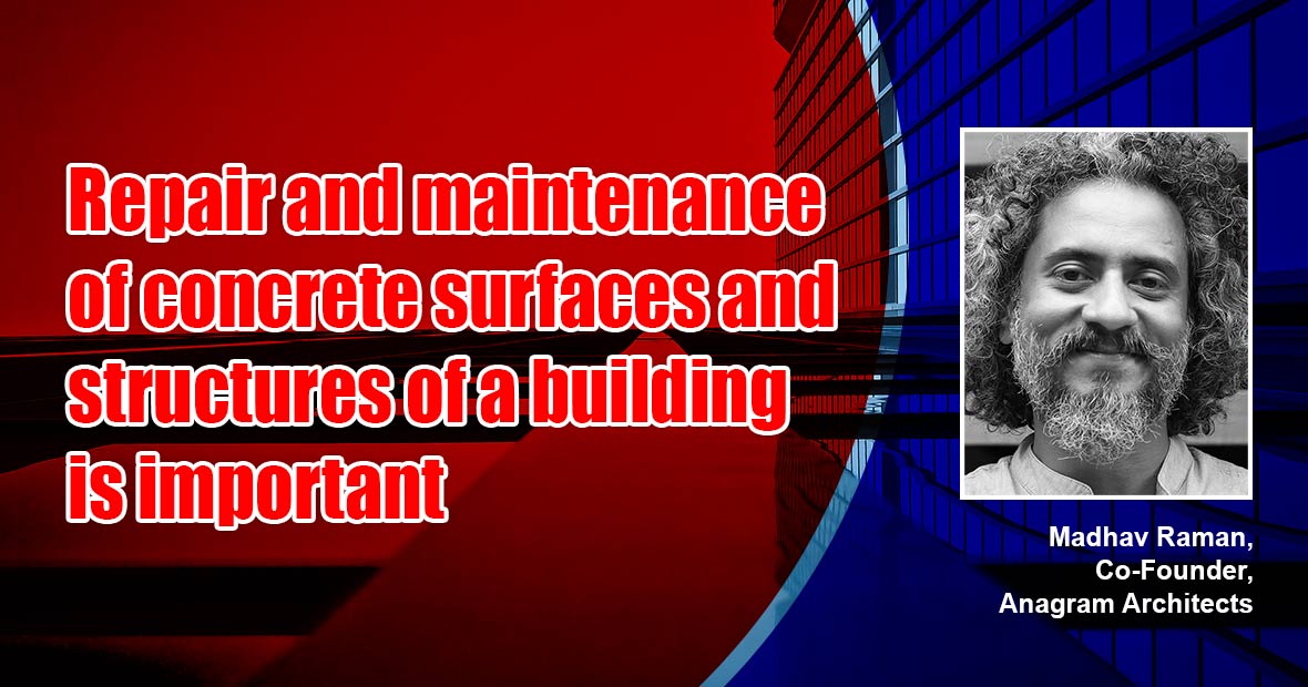 Repair and maintenance of concrete surfaces and structures of a building is important