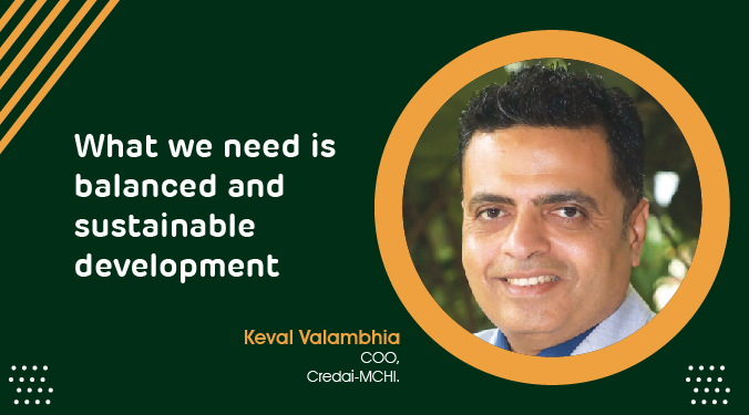 What we need is balanced and sustainable development