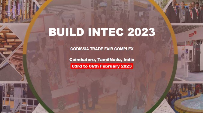 Schedule yourself for BUILD INTEC 2023, CODISSIA, Coimbatore.