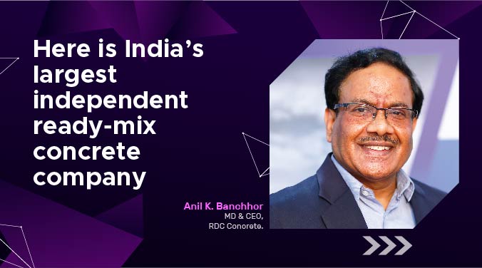 Here is India’s largest independent ready- mix concrete company