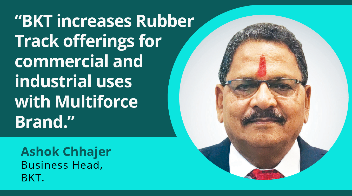 BKT expands rubber track portfolios to cater to off-road market demands