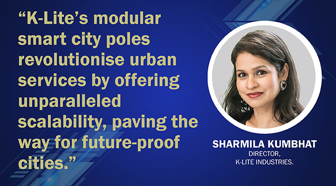 K-Lite’s Modular Smart City Poles with advancing urban services and IoT integration