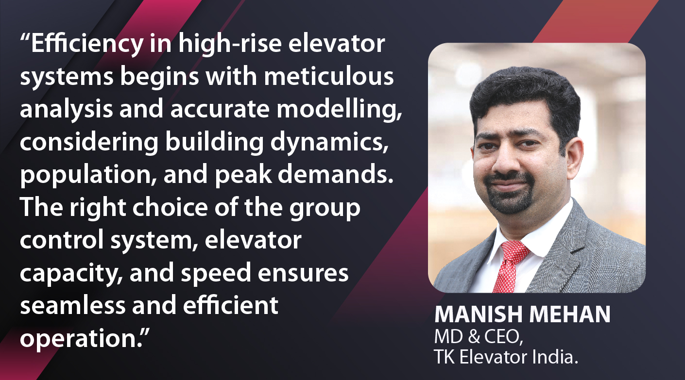 Elevating high-rise elevator efficiency