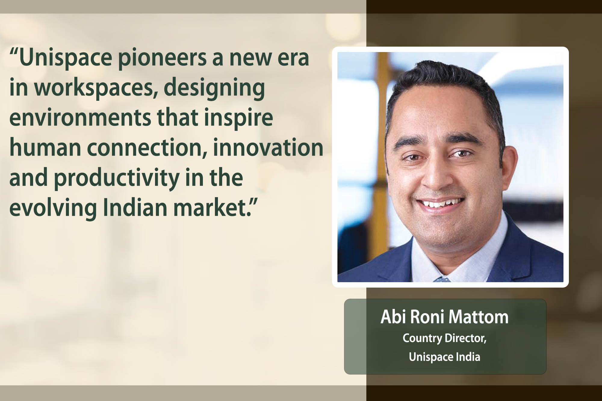 Unispace leads the transformation of Indian workspaces 