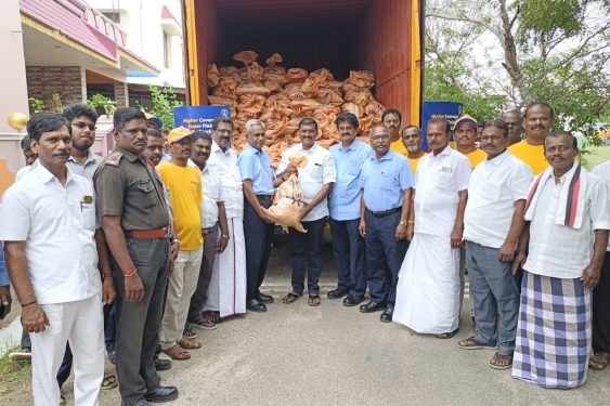 MLA acknowledging receipt of relief material _ ACE