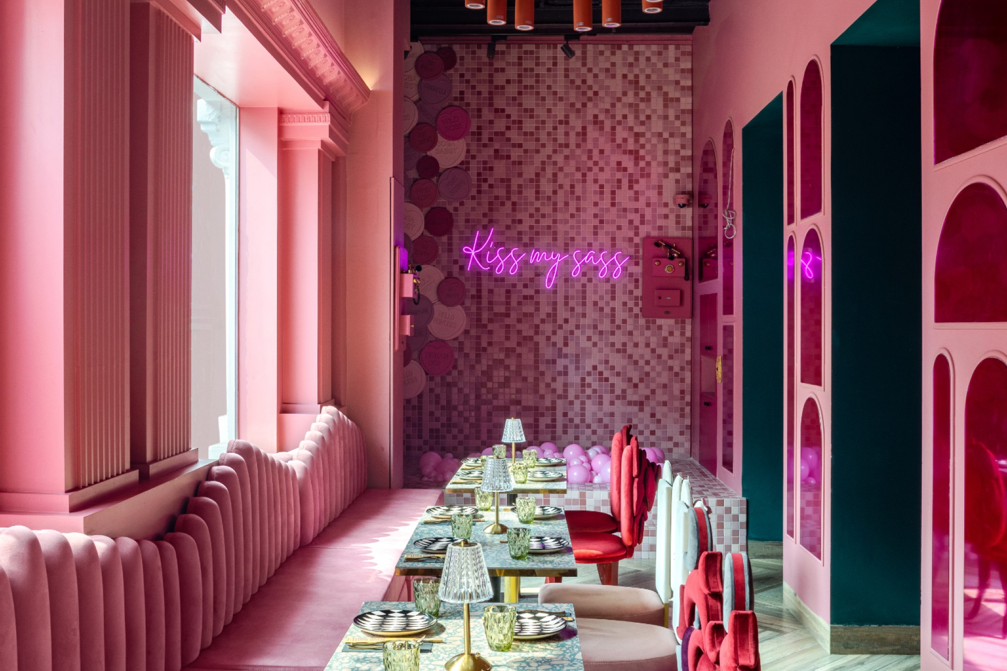A Square Designs introduces pink restaurant