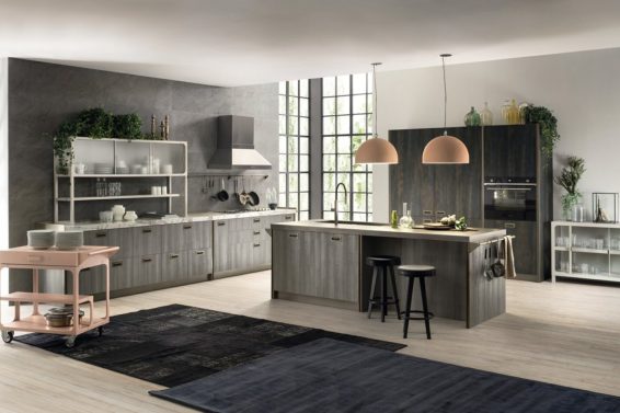 Grey Kitchen Design by Scavolini available at Dash Square.