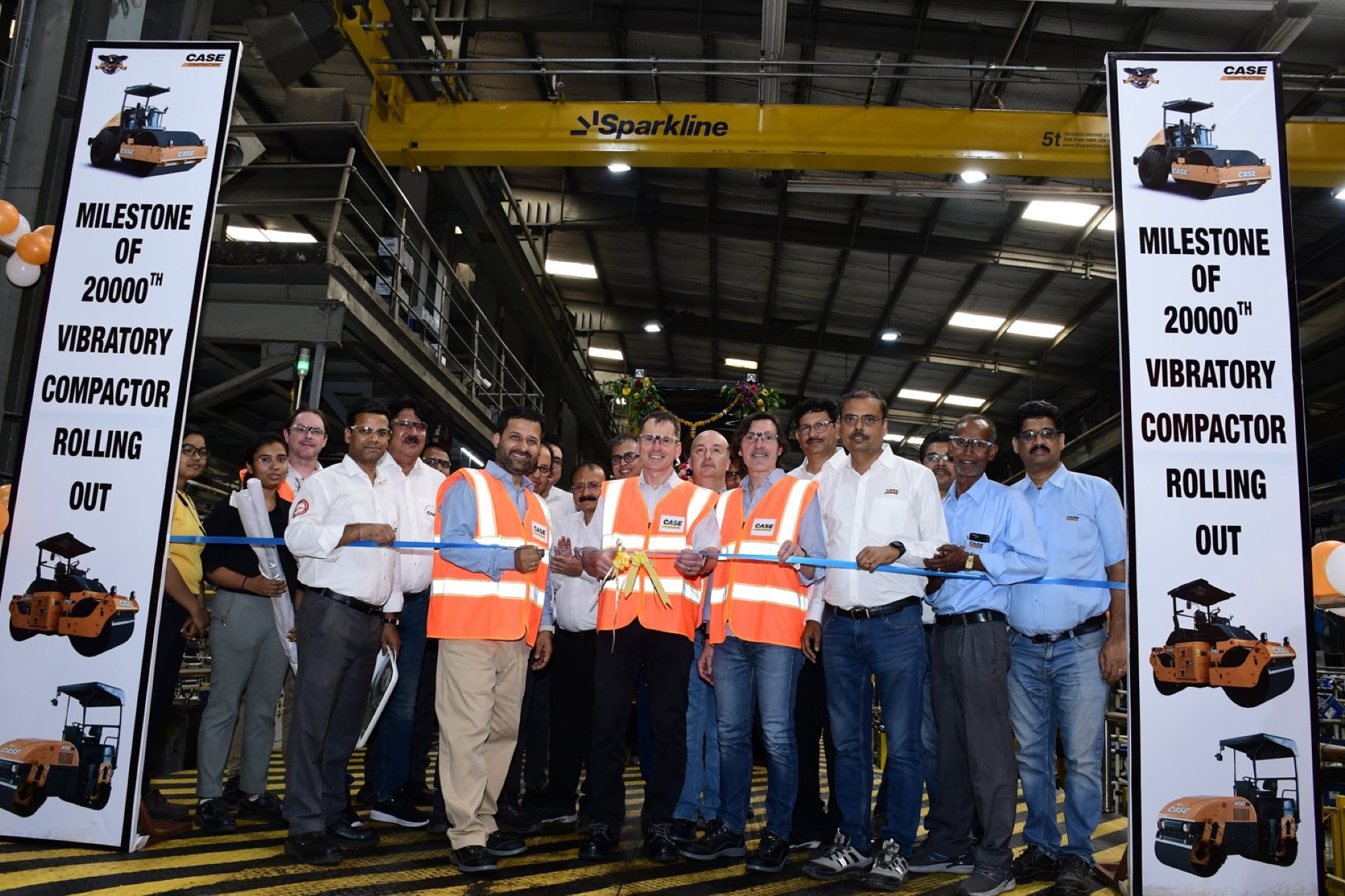 CASE India launches the 20,000th vibratory compactor