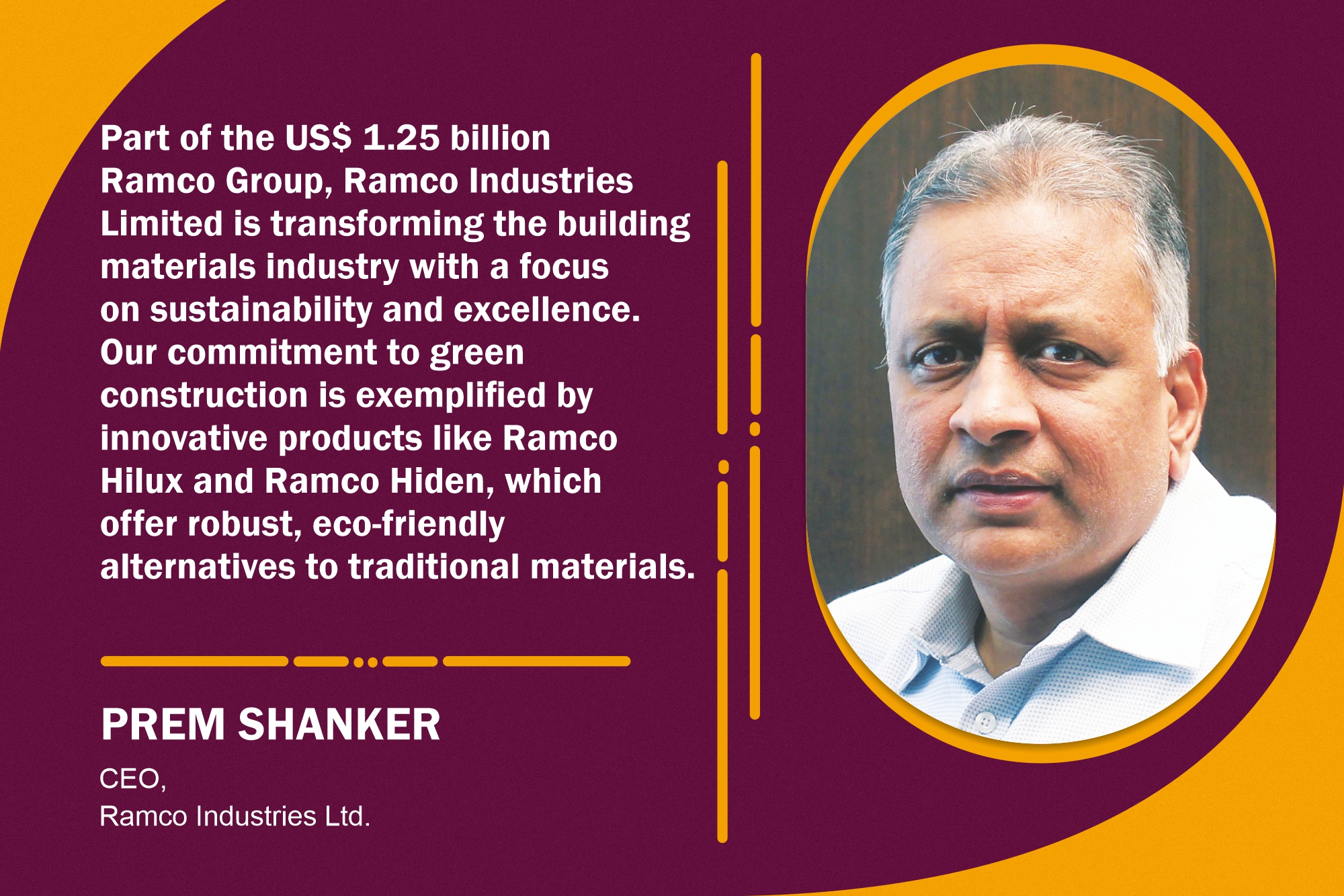 Ramco Industries Ltd-pioneering green dry construction