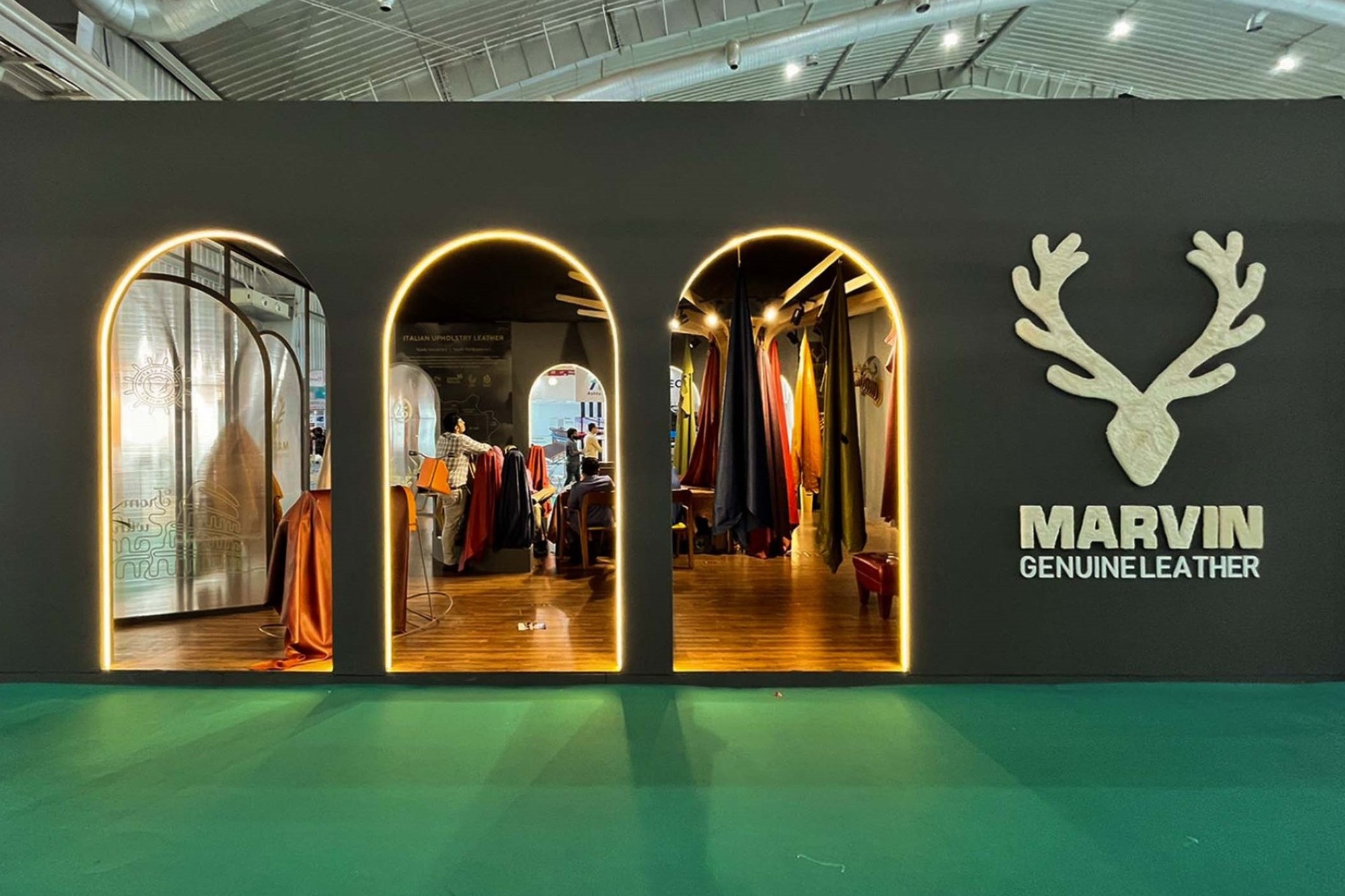 Ds2 designs Marvin Leather stall for global summit