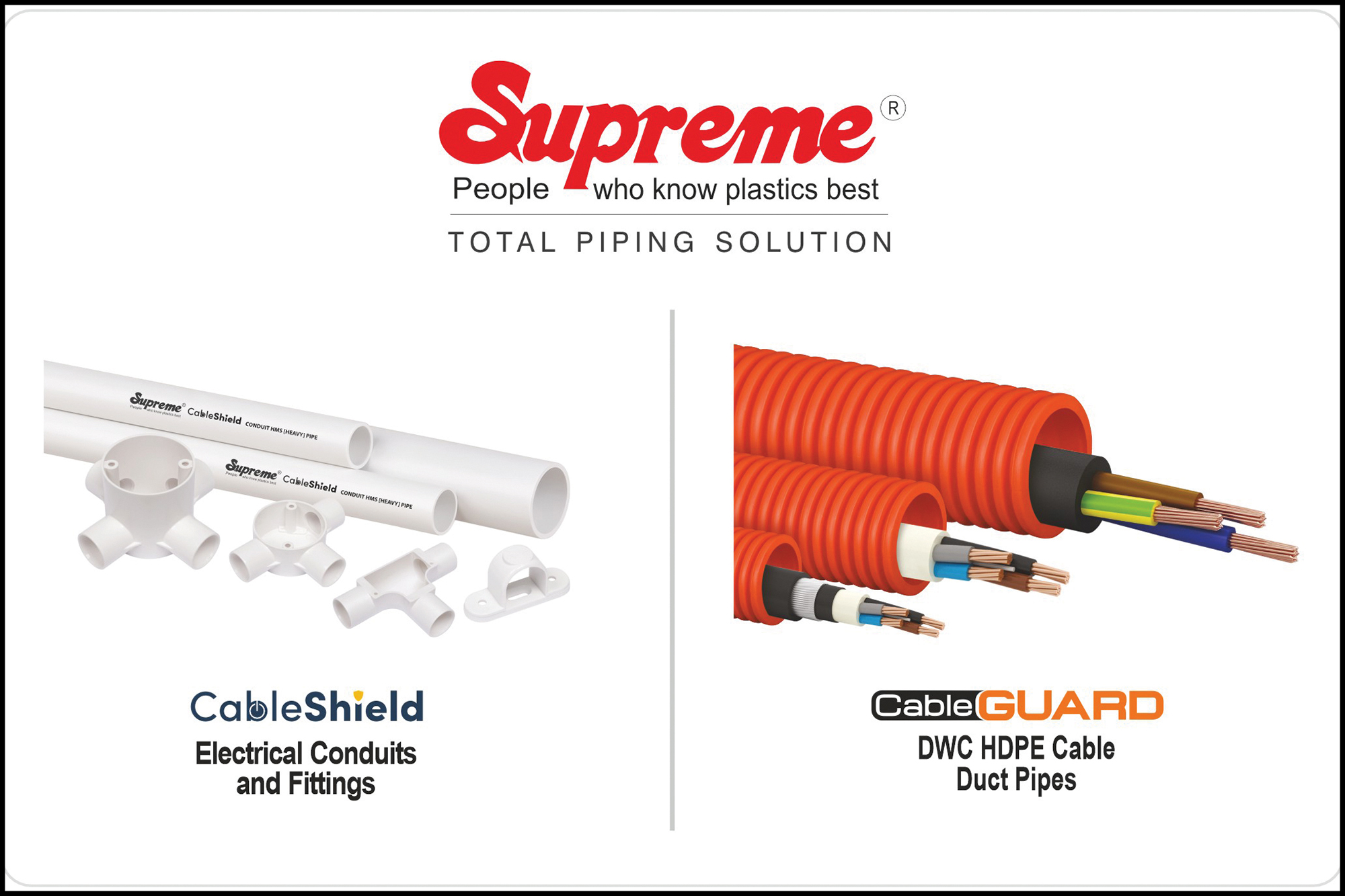 CableShield and CableGUARD for robust electrical installation and cable protection