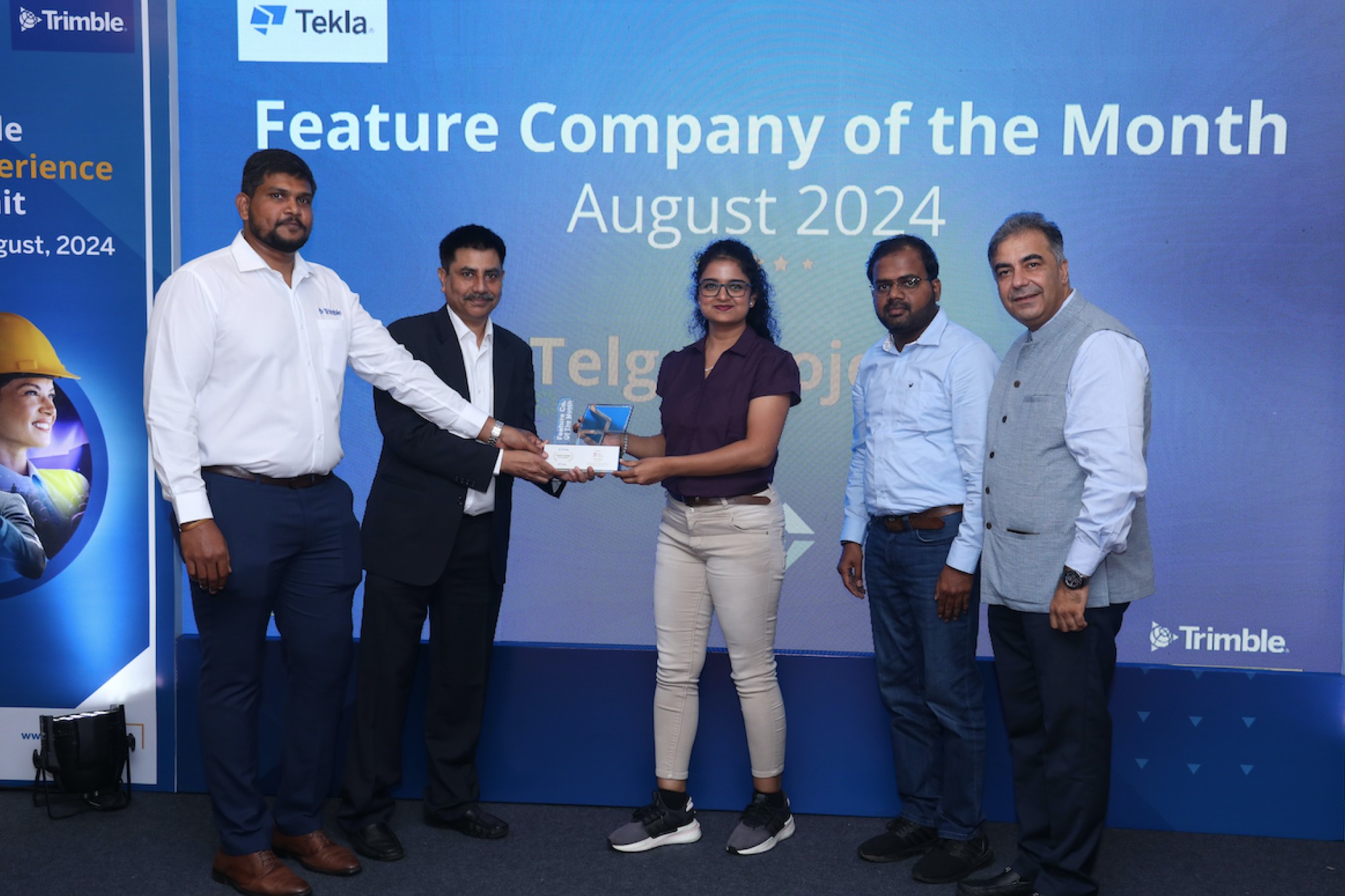 Telge Projects wins prestigious August 2024 “Feature Company of the Month” from Trimble