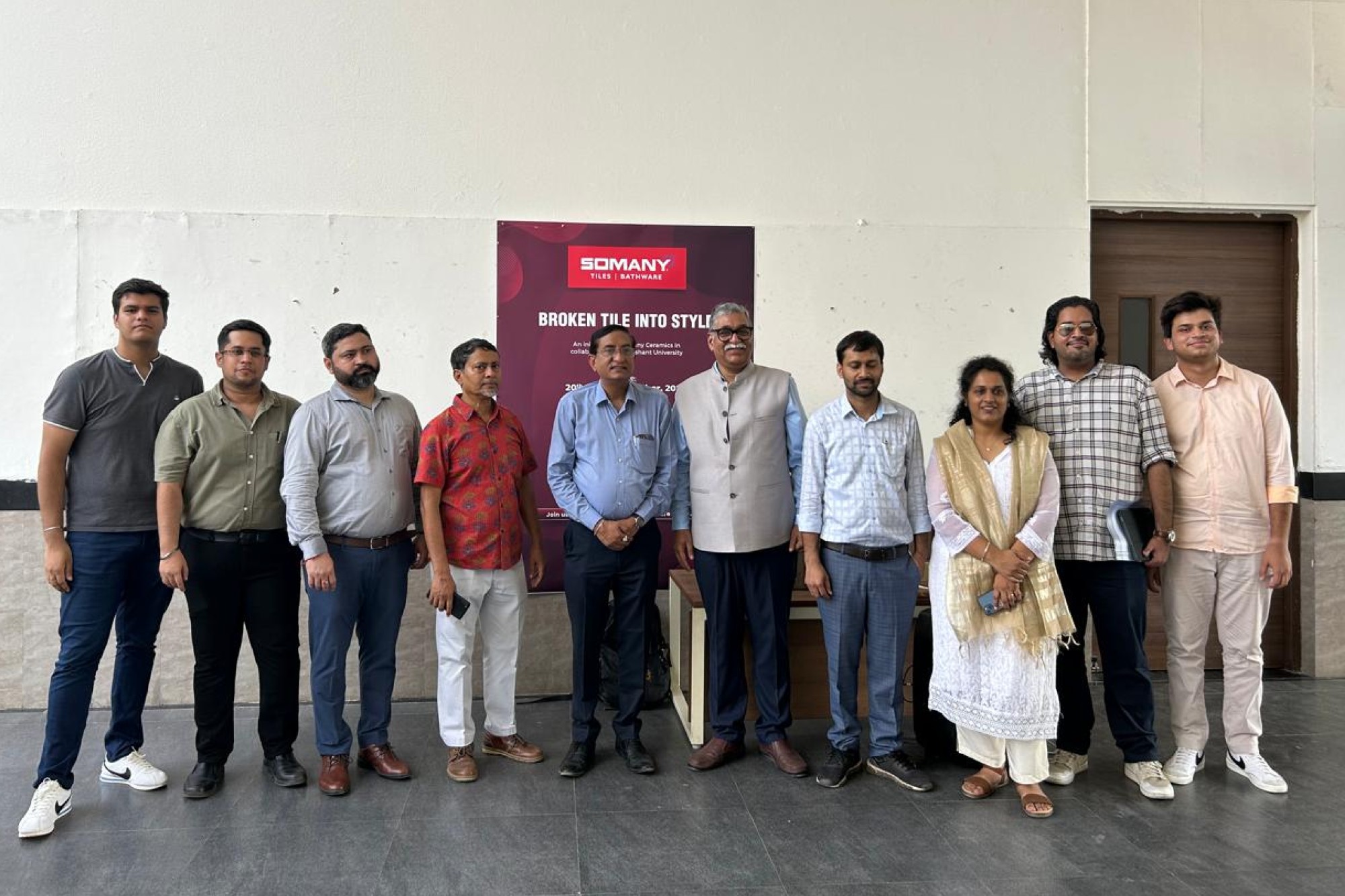 SOMANY Ceramics collaborates with Sushant University on tile recycling initiative