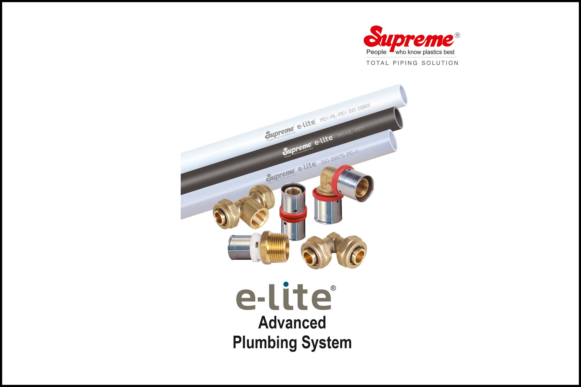 Supreme e-lite PEX piping systems