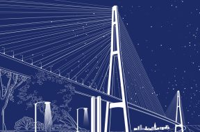 One cable bridge