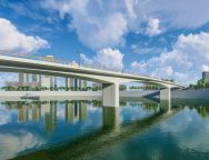 Bridge on river