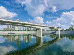 Bridge on river