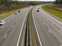 6 lane road